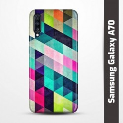 Pružný obal na Samsung Galaxy A70 s motivem Colormix