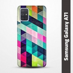 Pružný obal na Samsung Galaxy A71 s motivem Colormix