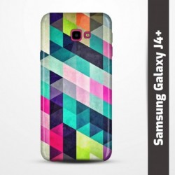Pružný obal na Samsung Galaxy J4+ s motivem Colormix