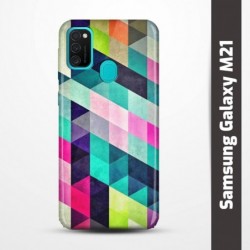 Pružný obal na Samsung Galaxy M21 s motivem Colormix