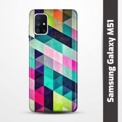 Pružný obal na Samsung Galaxy M51 s motivem Colormix
