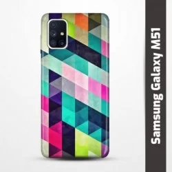 Pružný obal na Samsung Galaxy M51 s motivem Colormix