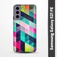 Pružný obal na Samsung Galaxy S21 FE s motivem Colormix