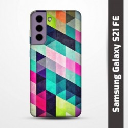 Pružný obal na Samsung Galaxy S21 FE s motivem Colormix