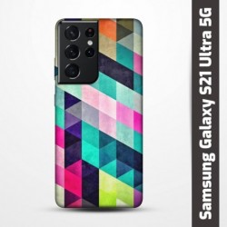 Pružný obal na Samsung Galaxy S21 Ultra 5G s motivem Colormix