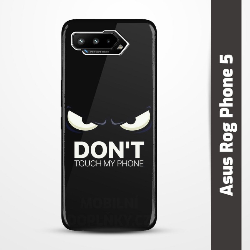 Pružný obal na Asus Rog Phone 5 s motivem Nešahej