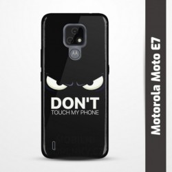 Pružný obal na Motorola Moto E7 s motivem Nešahej