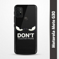 Pružný obal na Motorola Moto G30 s motivem Nešahej
