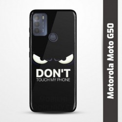 Pružný obal na Motorola Moto G50 s motivem Nešahej