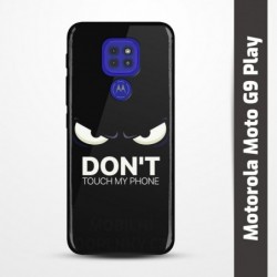 Pružný obal na Motorola Moto G9 Play s motivem Nešahej