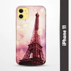 Pruný obal na iPhone 11 s motivem Paris