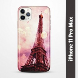 Pruný obal na iPhone 11 Pro Max s motivem Paris