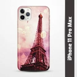 Pruný obal na iPhone 11 Pro Max s motivem Paris