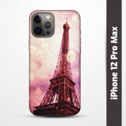 Pruný obal na iPhone 12 Pro Max s motivem Paris