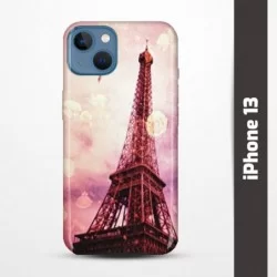 Pruný obal na iPhone 13 s motivem Paris