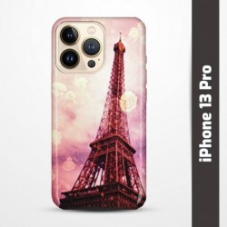 Pruný obal na iPhone 13 Pro s motivem Paris