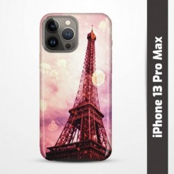 Pruný obal na iPhone 13 Pro Max s motivem Paris