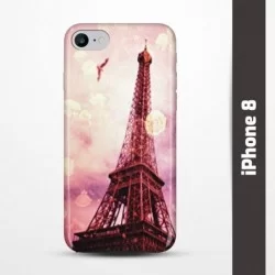 Pruný obal na iPhone 8 s motivem Paris