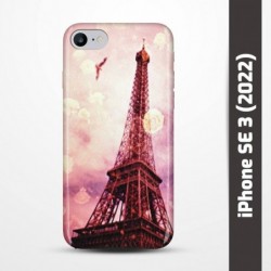 Pruný obal na iPhone SE 3 (2022) s motivem Paris