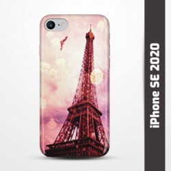 Pruný obal na iPhone SE 2020 s motivem Paris
