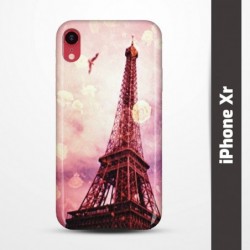 Pruný obal na iPhone Xr s motivem Paris