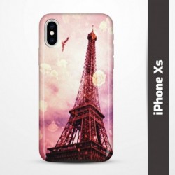 Pruný obal na iPhone Xs s motivem Paris
