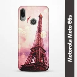 Pruný obal na Motorola Moto E6s s motivem Paris