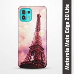 Pruný obal na Motorola Moto Edge 20 Lite s motivem Paris