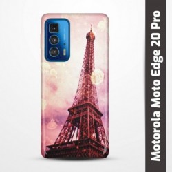 Pruný obal na Motorola Moto Edge 20 Pro s motivem Paris