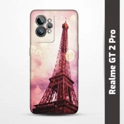 Pruný obal na Realme GT 2 Pro s motivem Paris