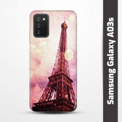 Pruný obal na Samsung Galaxy A03s s motivem Paris