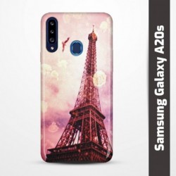 Pruný obal na Samsung Galaxy A20s s motivem Paris