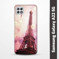 Pruný obal na Samsung Galaxy A22 5G s motivem Paris