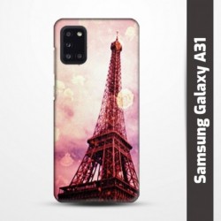 Pruný obal na Samsung Galaxy A31 s motivem Paris