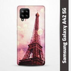Pruný obal na Samsung Galaxy A42 5G s motivem Paris