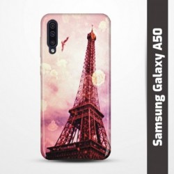 Pruný obal na Samsung Galaxy A50 s motivem Paris