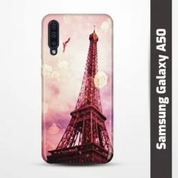 Pruný obal na Samsung Galaxy A50 s motivem Paris