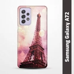 Pruný obal na Samsung Galaxy A72 s motivem Paris