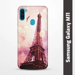 Pruný obal na Samsung Galaxy M11 s motivem Paris