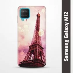 Pruný obal na Samsung Galaxy M12 s motivem Paris