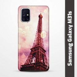 Pruný obal na Samsung Galaxy M31s s motivem Paris