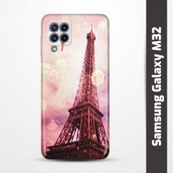 Pruný obal na Samsung Galaxy M32 s motivem Paris