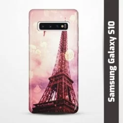 Pruný obal na Samsung Galaxy S10 s motivem Paris