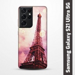 Pruný obal na Samsung Galaxy S21 Ultra 5G s motivem Paris