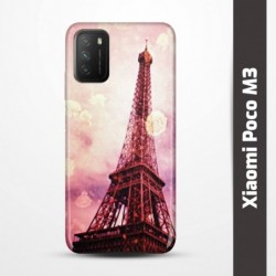 Pruný obal na Xiaomi Poco M3 s motivem Paris