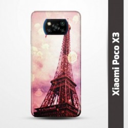 Pruný obal na Xiaomi Poco X3 s motivem Paris