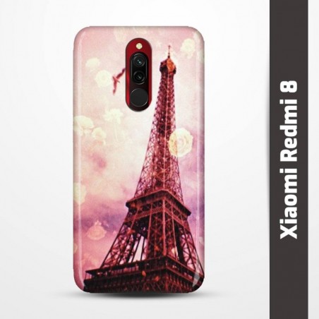 Pruný obal na Xiaomi Redmi 8 s motivem Paris