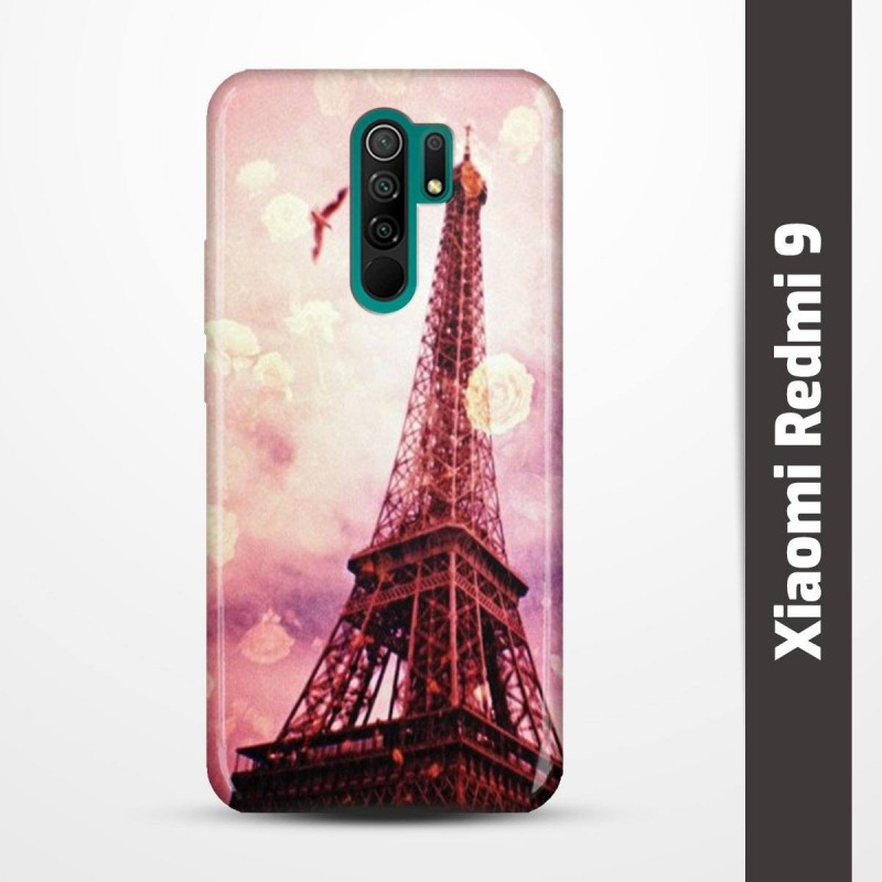 Pruný obal na Xiaomi Redmi 9 s motivem Paris