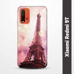 Pruný obal na Xiaomi Redmi 9T s motivem Paris