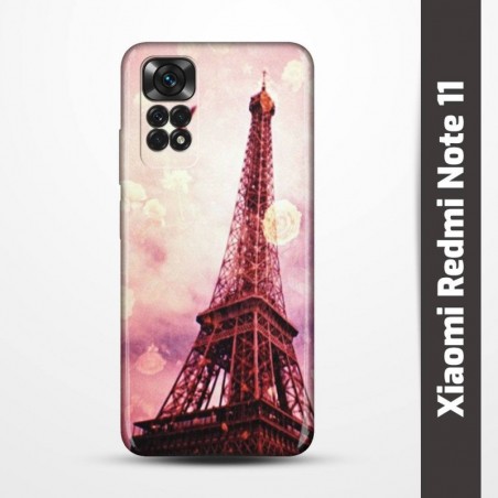 Pruný obal na Xiaomi Redmi Note 11 s motivem Paris
